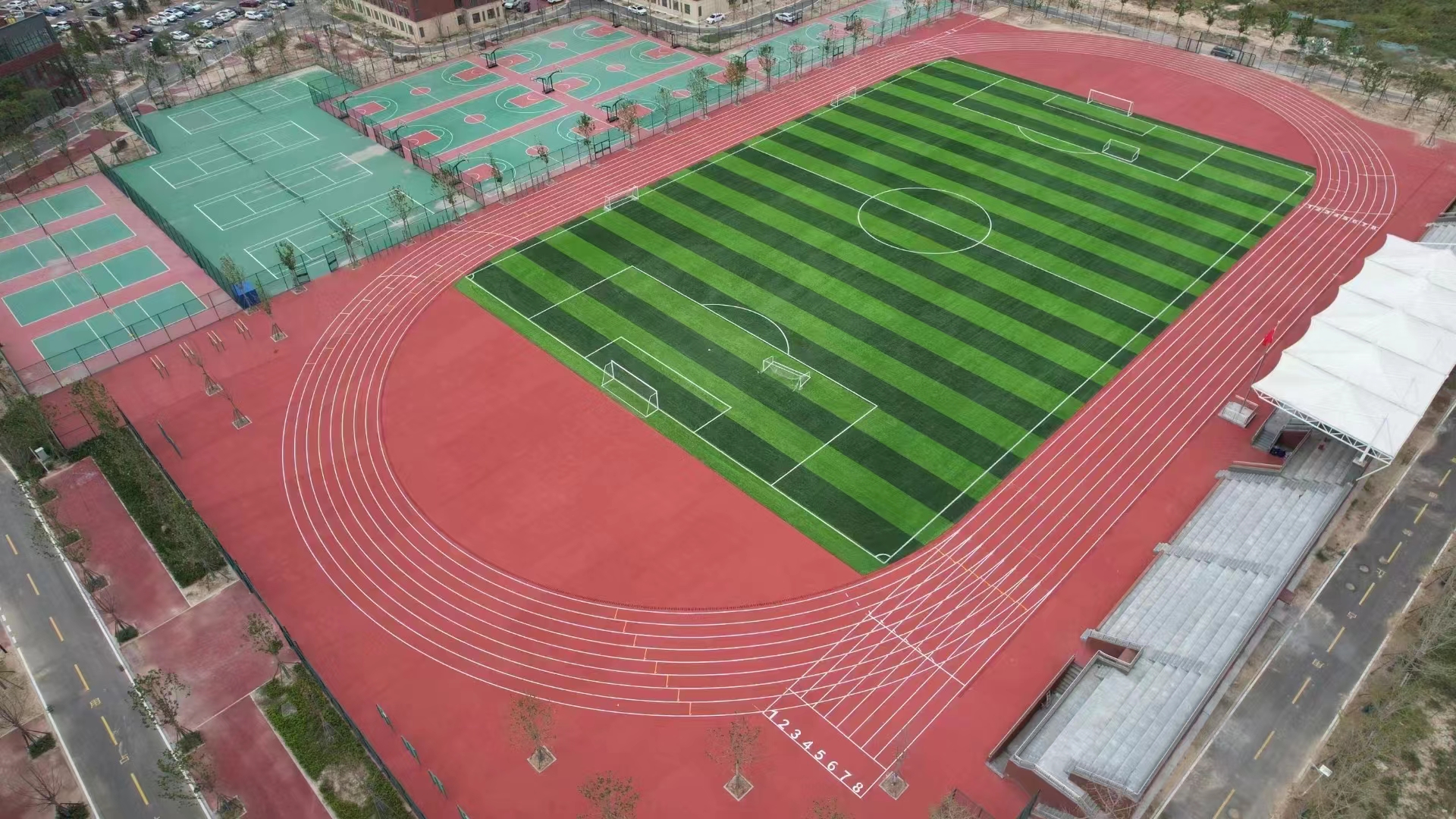 汕头市足球场人造草坪硅pu球场材料 - 排名